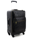 Jumbo Croc Carry-on Leather Suitcase