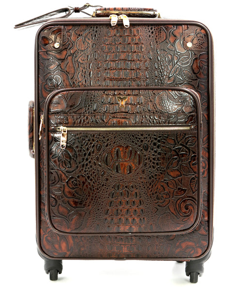 Sundance Carry-On Leather Suitcase