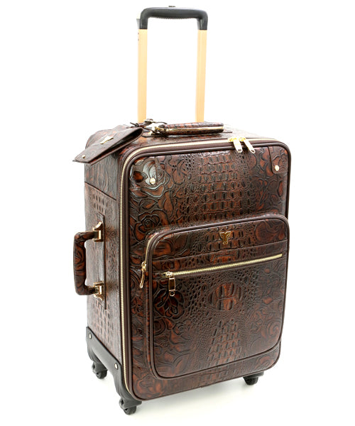 Sundance Carry-On Leather Suitcase