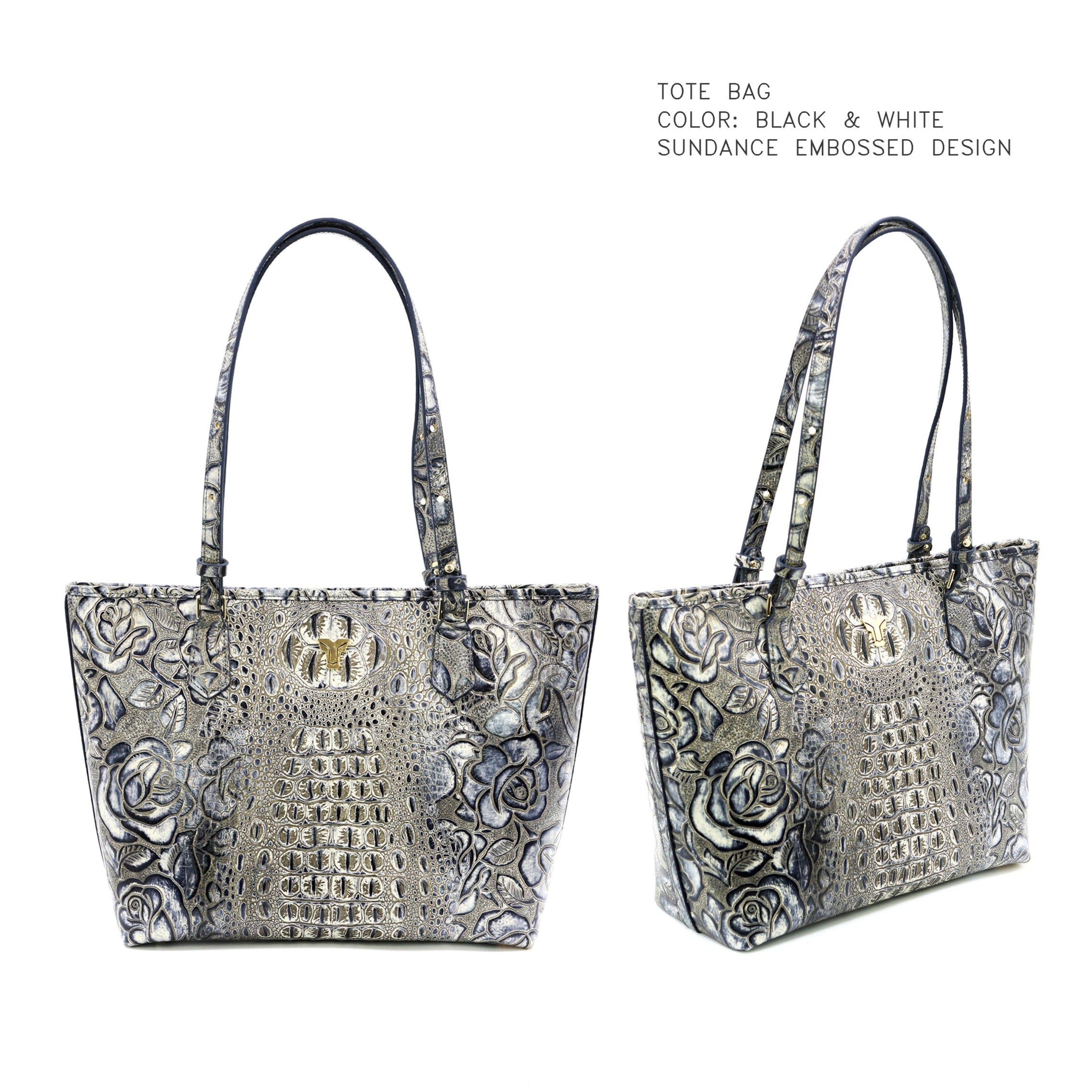 Black and White Sundance Tote